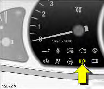 Opel Omega. Kontrollleuchte  für bremssystem