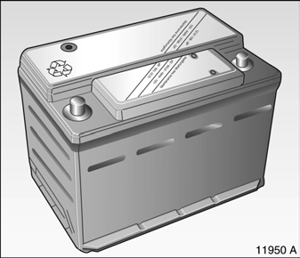 Opel Omega. Batterie